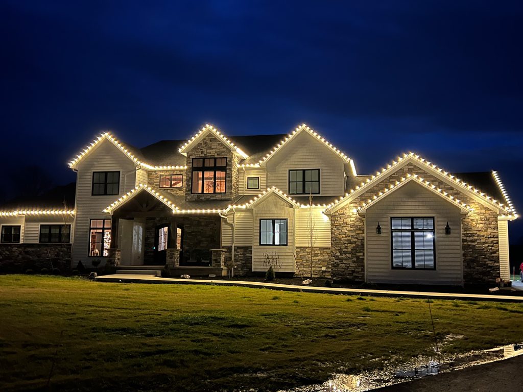 Ensure your home or business is "merry and bright" with professional holiday lighting installation from WNY Services LLC.